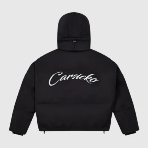 Carsicko Logo Puffer Jacket Black