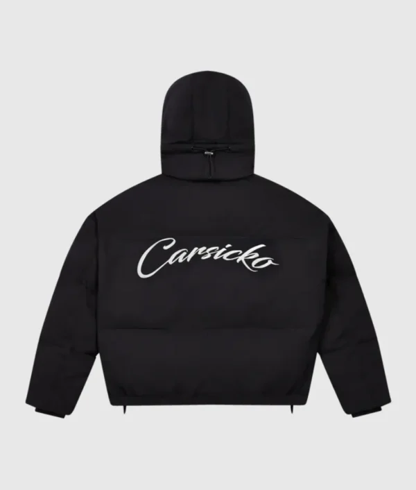 Carsicko Logo Puffer Jacket Black